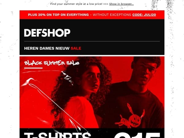 T-shirts under 15€ 👕💥 No excuses - TAKE TWO!