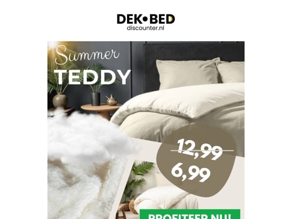 Herinnering: Summer Teddy in prijs verlaagd, nu 6,99!