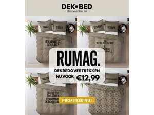 RUMAG. overtrekken voor 12,99!