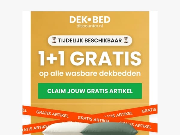 We geven je een gratis dekbed 🎁