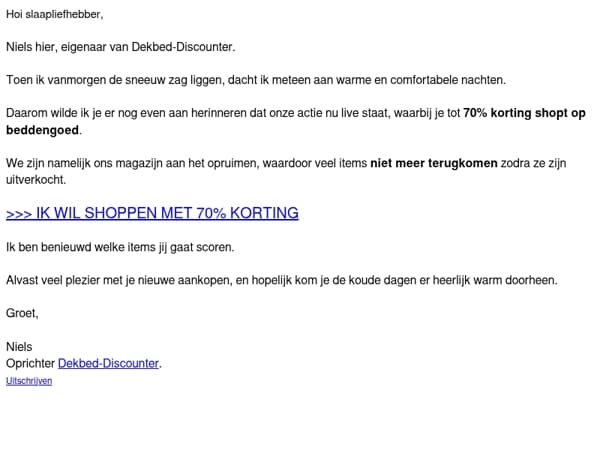 RE: Winterse aanbieding voor jou ❄️