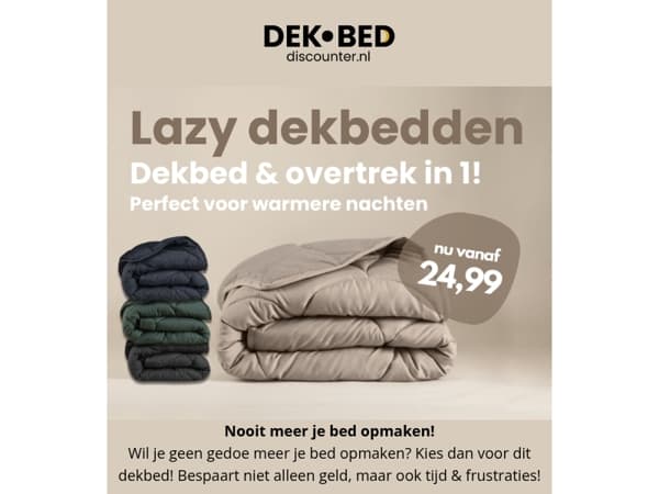 Dé nieuwe trend: Dekbed & overtrek in 1!
