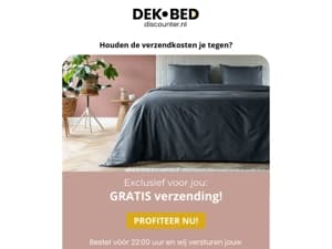 Houden de verzendkosten je tegen?