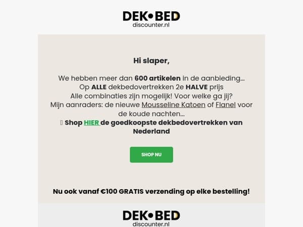 HALVE PRIJS op 600+ artikelen! 📦