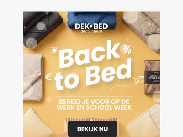 Einde van de vakantie... korting