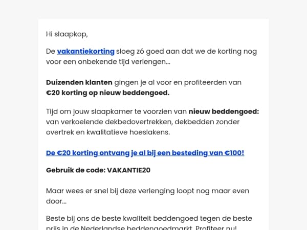 Mis deze kans niet!
