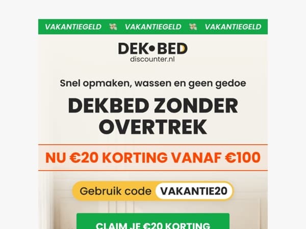 Nooit meer je bed opmaken?