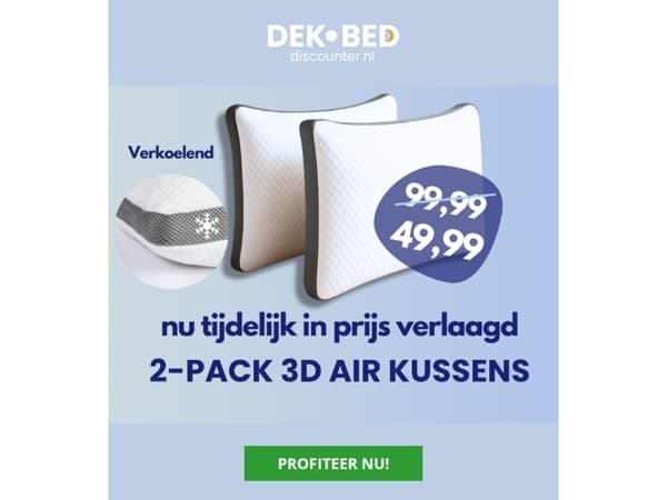 2-PACK verkoelende kussens!