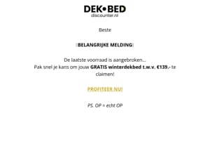 Nog maar enkele stuks over! 😱