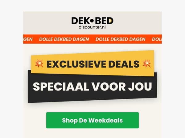 💥 5 Exclusieve deals voor jou