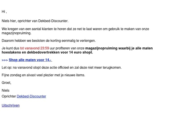 jou , nog één kans