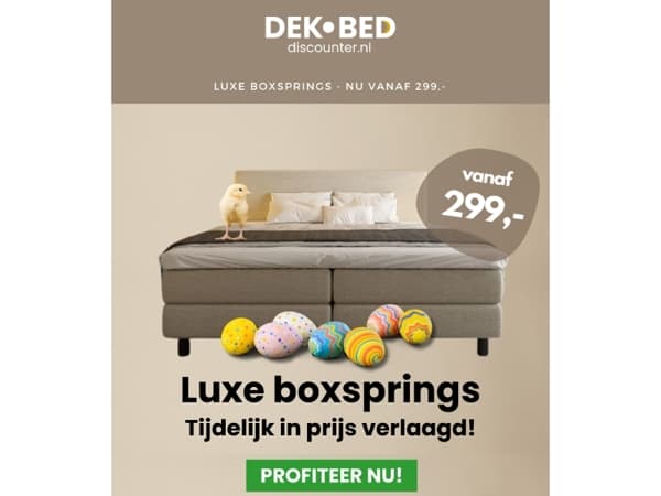 Een goede boxspring hoeft niet duur te zijn!