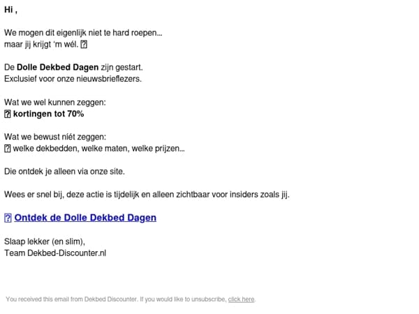 🤫 Alleen voor nieuwsbrieflezers…