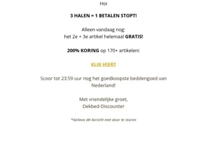 Herinnering: tot 23:59