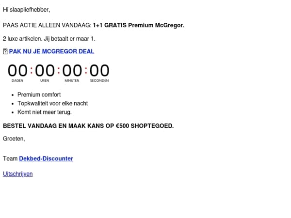 ‼️ 24 UUR GELDIG: 1+1 GRATIS