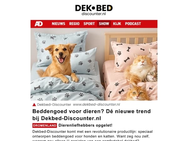 Beddengoed voor (huis)dieren!🐶🐱