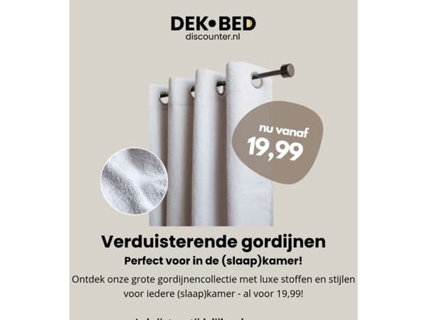 Top voor in de (slaap)kamer: Gordijnen!