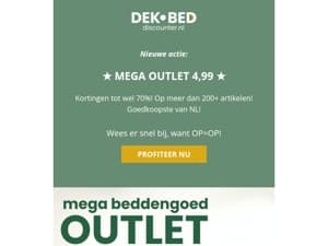 De MEGA OUTLET is van start 🏁
