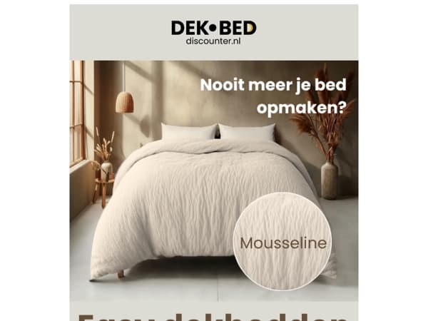 Bespaar op beddengoed: Dekbed & overtrek in één!