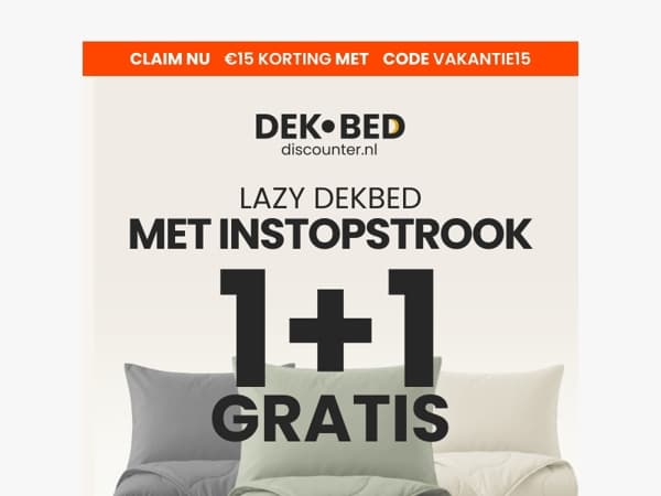 1+1 GRATIS: pak nu nog je kans