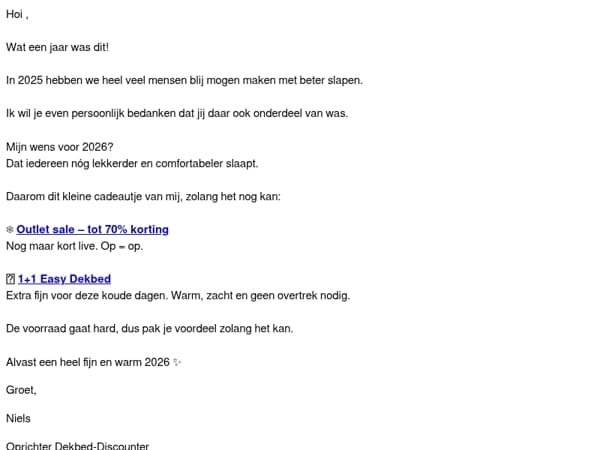 Een warm begin van 2026✨