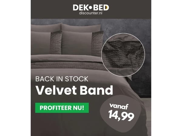 Fluweelzacht Velvet beddengoed!