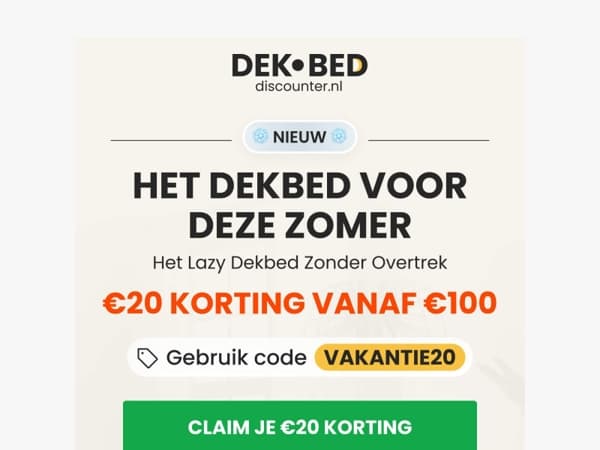 Het verkoelende dekbed voor de zomer