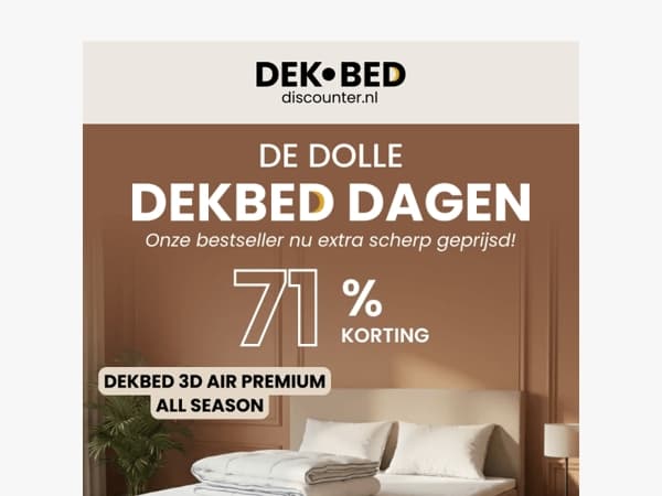 🤯€69→€19 | 71% korting op ons populairste dekbed!👀
