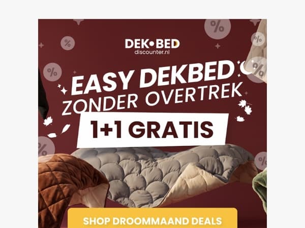 🎁 1+1 GRATIS! Dekbedden vanaf €17 per stuk
