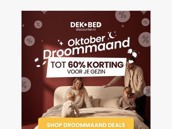 60% korting voor iedereen 🫣