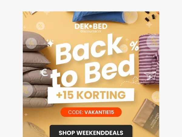 Exclusief: weekenddeals voor jou ⏰