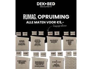 Rumag: Alle maten voor 5,-