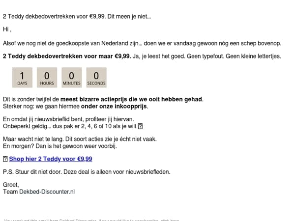 ❄️ 2x TEDDY voor maar €9,99 ❄️