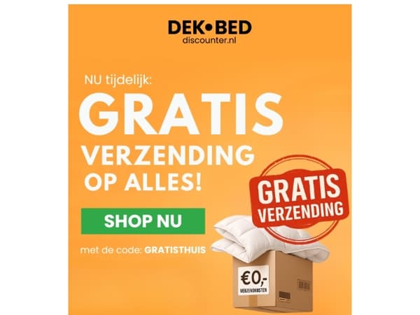 Beddengoed & boxsprings GRATIS geleverd!