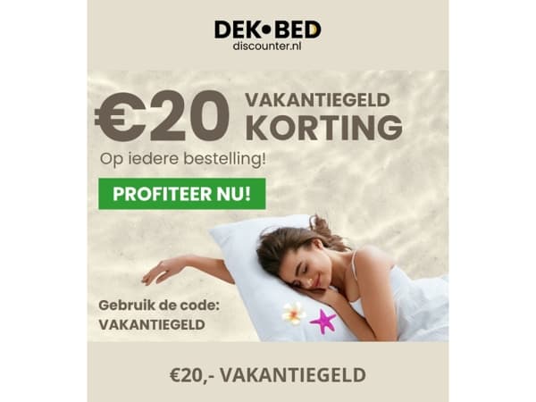 Wegens succes verlengd: €20 korting!