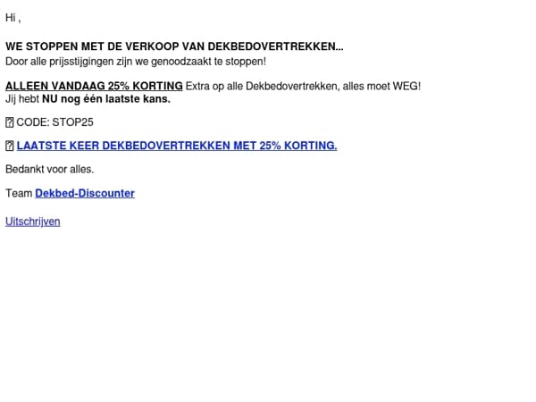 😱 We stoppen ermee