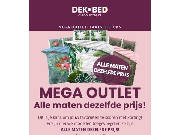 Alle maten = 1 prijs! Op het mooiste beddengoed!