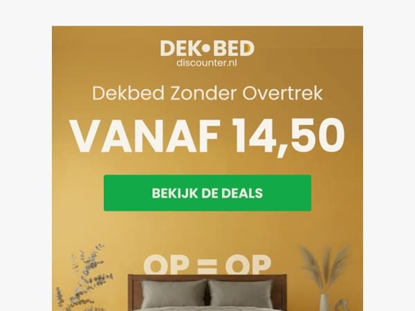 🔥 Wasbaar dekbed vanaf 14,50 😲