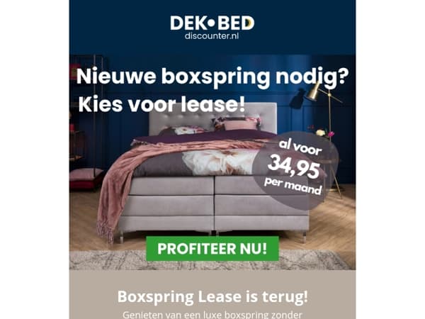 Boxspring voor € 34,95