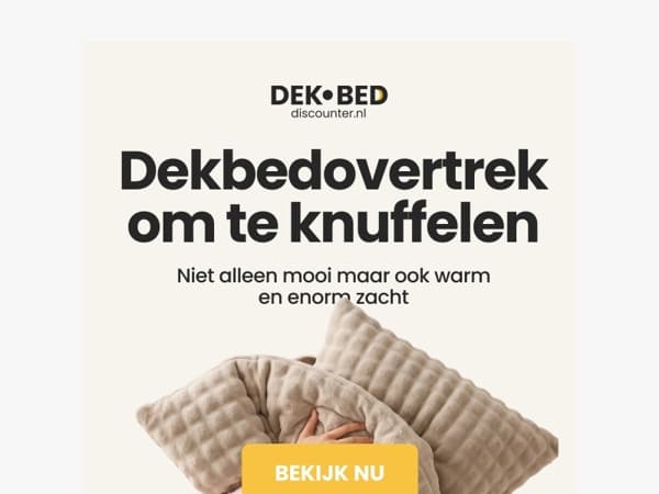 Slaper, dit koopt iedereen tegen koude nachten