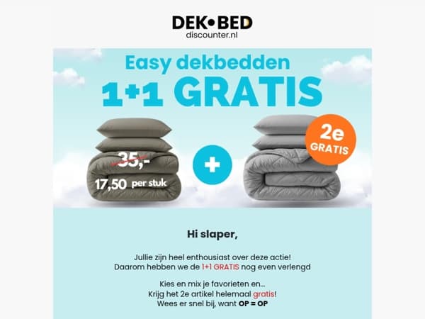 Deze actie is ongekend populair...