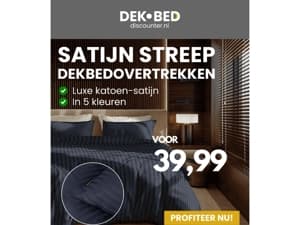 Luxe Katoen-satijn: slechts 39,99!