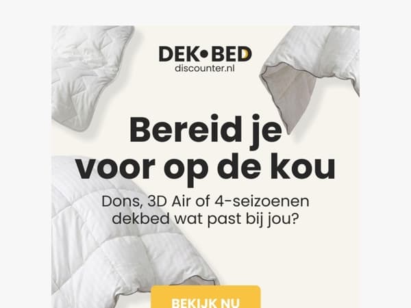 Slaper, ook zo koud gehad? 🥶