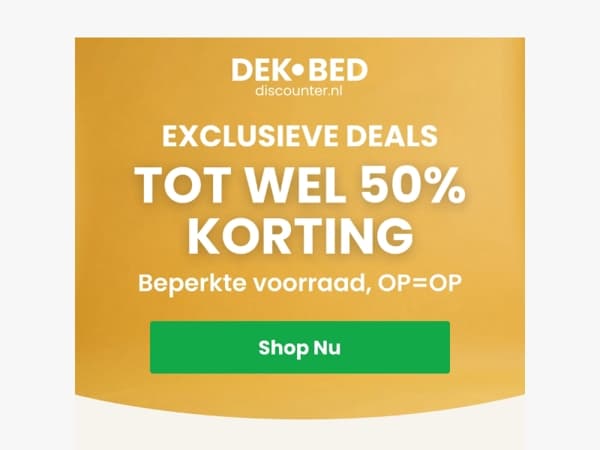 ⏰ JE NIEUWE WEEKDEALS ZIJN ER