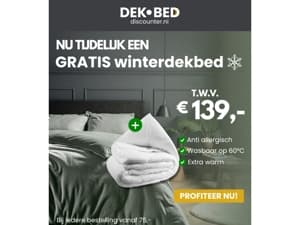 Teddy overtrekken + GRATIS winterdekbed!