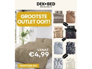 4,99 OUTLET met nieuwe modellen!