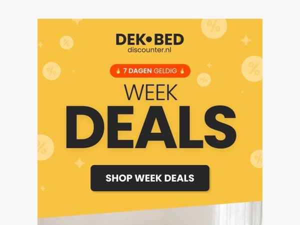 Nieuwe weekdeals wachten op jou! 🚀