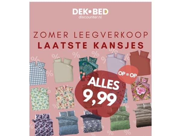 Zomer LEEG-verkoop! Alles 9,99! OP = OP