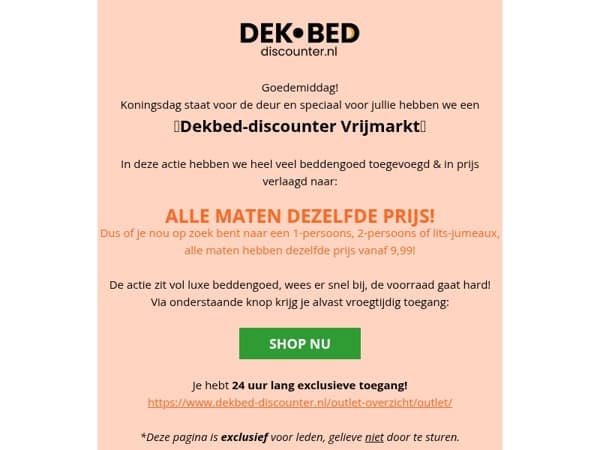 Jouw exclusieve toegang is geactiveerd!