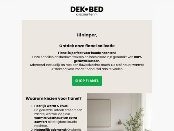 Slaper, we hebben wat voor je uitgezocht.